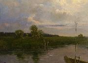 Albert Wohlenberg Am Lehnitzsee bei Neu-Fahrland oil painting artist